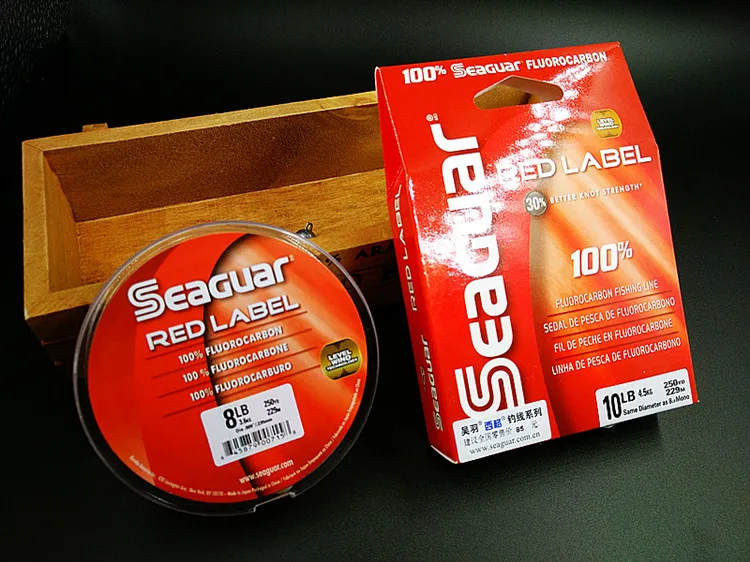 Оригинальная леска SEAGUAR RED LABEL 6LB-12LB Фторуглеродные Лески 229 м/183 м