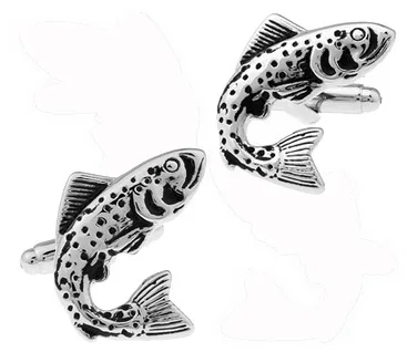 

French Shirt-Style Cufflinks Cute Simple Sleeve Men's Women's Fish Modeling Cufflinks A5003