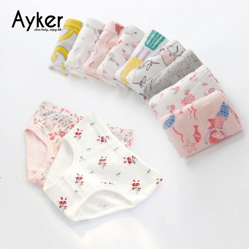 3pcs/lot Baby Panties Soft Cotton Kids Underwears Baby Girl Briefs Lovely Cartoon Girls Panties Clothing Children Underpants