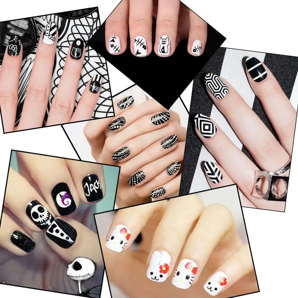 10 Шт. стемпинг ногтей прозрачный желе силиконовые штамп для скребок с крышкой