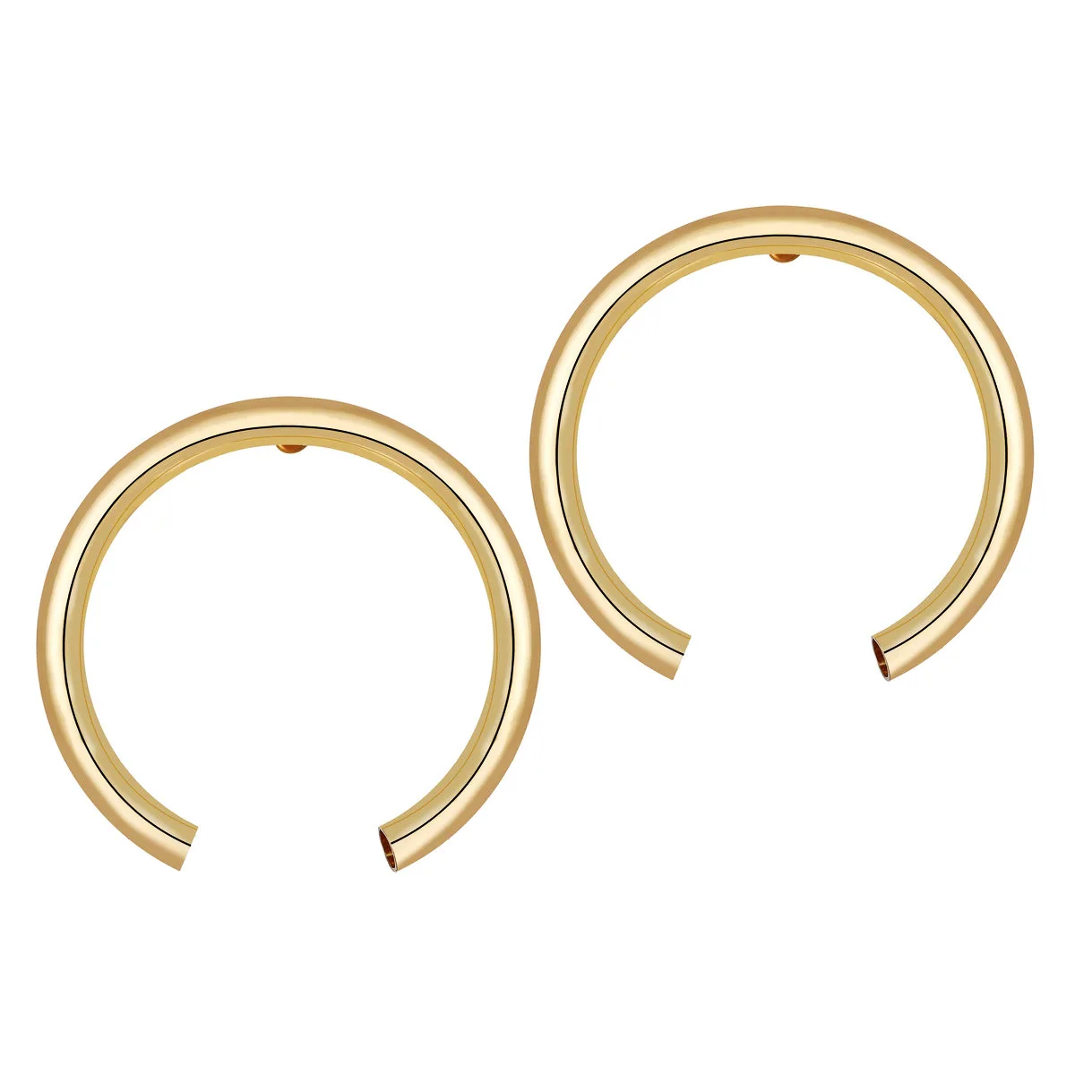 11 Exaggerated Metal Ring Earrings Inlaid Imitation Pearl Big Earrings Gold Circle Earrings for Women Party Jewelry - Окраска металла: 11