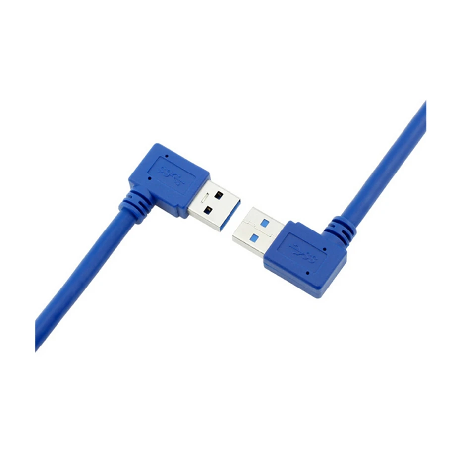 USB 2,0 3,0 Удлинительный кабель под прямым углом 90 градусов для мужчин и женщин супер скоростные USB кабели для синхронизации данных и зарядки