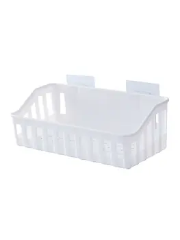 

1X New Container Kitchen Bathroom Basket Rack Shower Shelf Storage Suction Cups Shelfs plastic