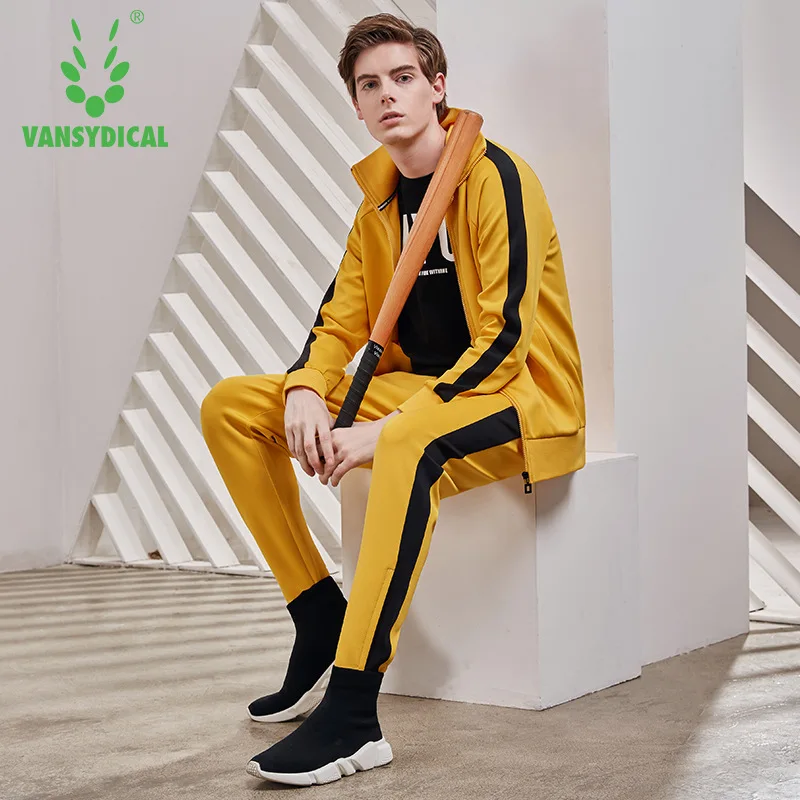 

Sports Set Men's Elasticity Quick-Dry Breathable Zipper Cardigan Trousers Fashion Simple Joint Fitness Running Set