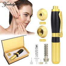 New 2 In 1 High Pressurized Hyaluronic  Pen Injectable Hyaluronic Acid for Tatoo Anti Wrinkle Atomizer Filler Injection for Lips