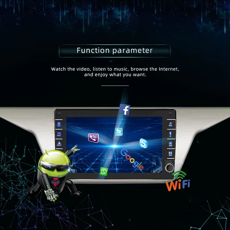 1 Din Android 8,1 10 дюймов пресс-экран Автомобильный стерео аудио плеер gps FM радио wifi BT USB MP5 плеер