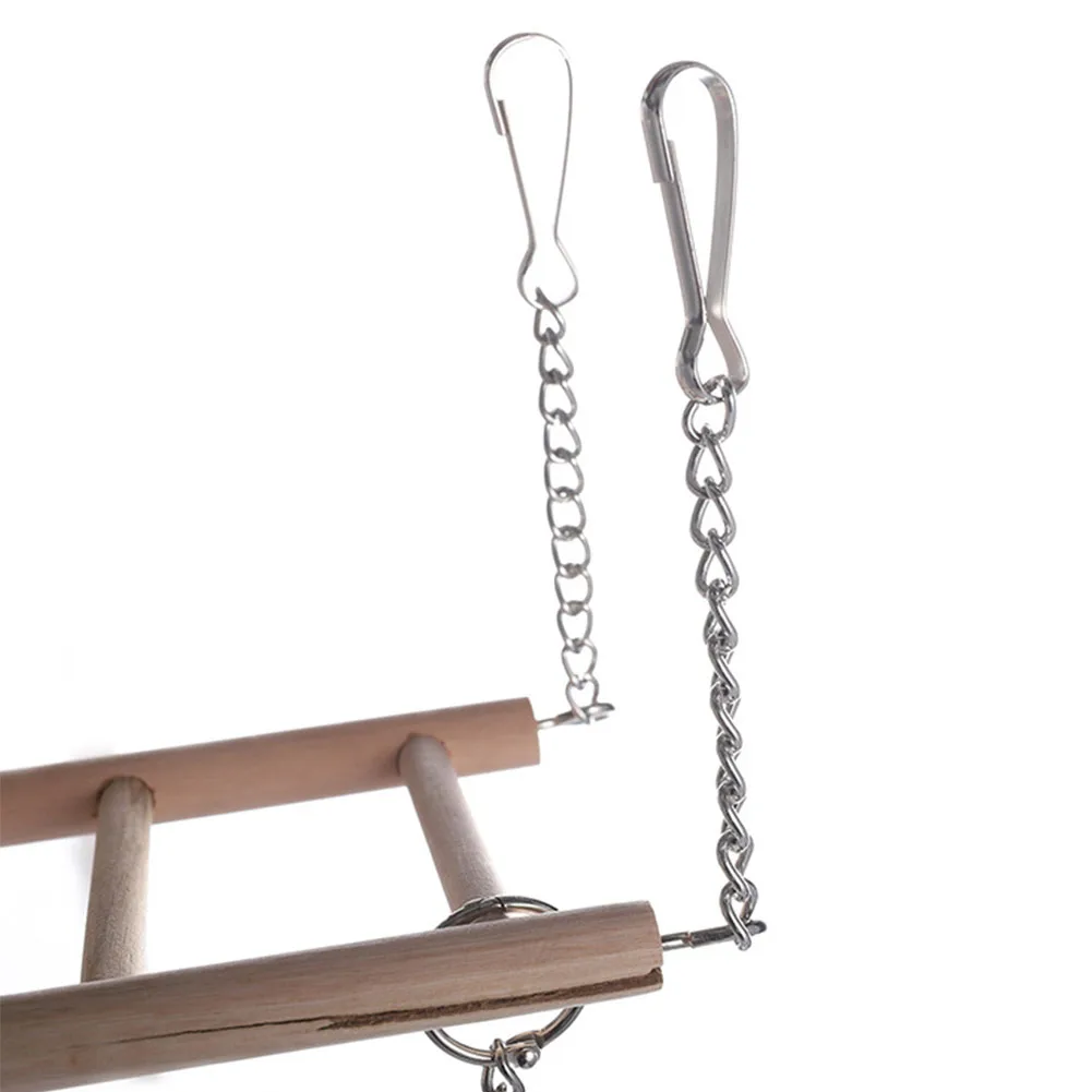 Training Pet Supplies Parrot Cage Chew Toy Climbing Funny Hanging Swings Bridge Ladders Colorful Wood Anti Bite Hamsters