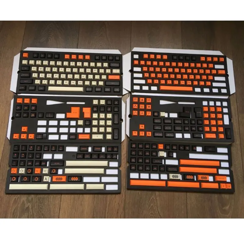 УГЛЕРОДНЫЙ ЦВЕТ 104+ 21 ключ резьба OEM профиль PBT для filco Cherry G80-3800 3850 3000 механическая клавиатура колпачка