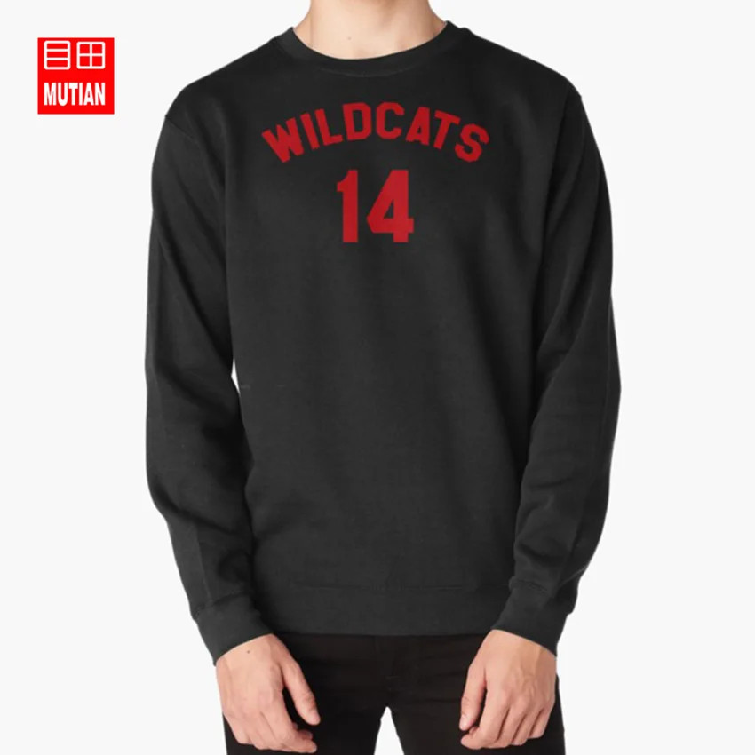 High School Musical: Wildcats Red hoodies sweatshirts high school musical troy bolton wildcats 14 jersey basketball sports