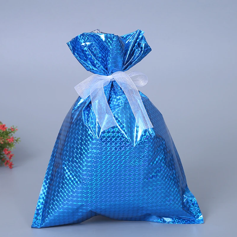 30pcs Christmas Party Bags Candy Gift Bag Packing Wrap Ribbon Tie Xmas Santa Bag