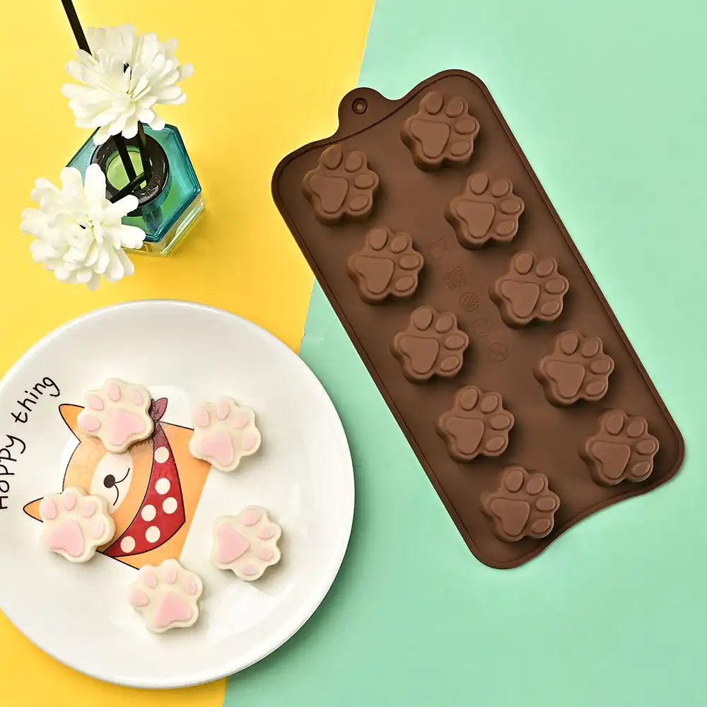 かわいい漫画の動物の形エポキシビスケットチョコレートゼリーシリコーン型ケーキデザート装飾研磨工具 Aliexpress