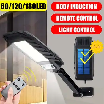 

120W 240W 360W LED Solar Lamp Waterproof IP65 Mini Solar Street Light PIR Motion Sensor COB Outdoor Wall Lamp Remote Contoller