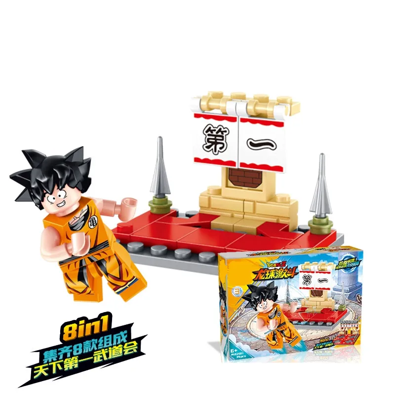 8 шт. Dragon Ball Z Son Goku Аниме Супер Вегета фигурки строительные блоки кирпичи игрушки Juguetes