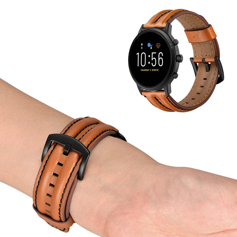 Genuine Leather Band For Fossil Gen Carlyle HR/Julianna/Garrett