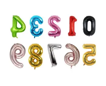 

300pcs Large 40"inch Rose Gold Number Balloons for 1st Birthday Party Decor Foil Ballon Digit 0-9 Helium Globos Anniversary