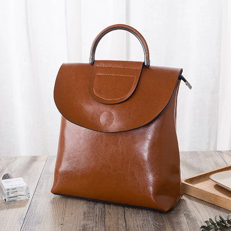 

Spring and Summer of New Type Shoulder Bag Woman Korean Edition Chao Backpack Deep Leather Fashion Woman Bag Woman Bag Cowhide