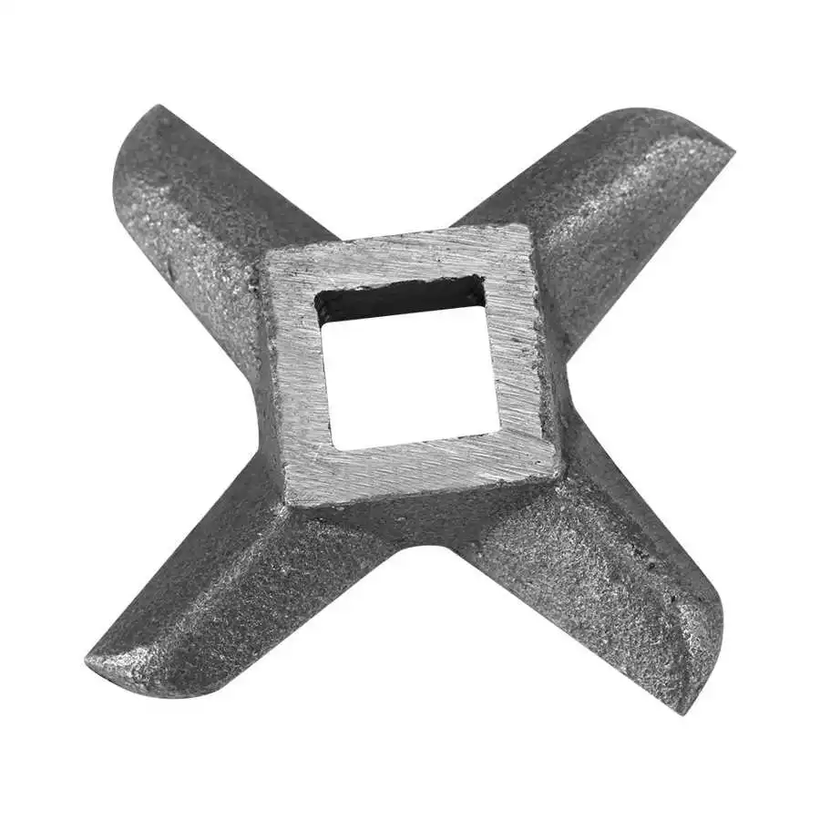 Meat Grinder Blade 4 Blade Square Hole Meat Grinder Crusher Mincer Plate Knife Kitchen Grinding Machine Parts Accessories meat grinder spare parts