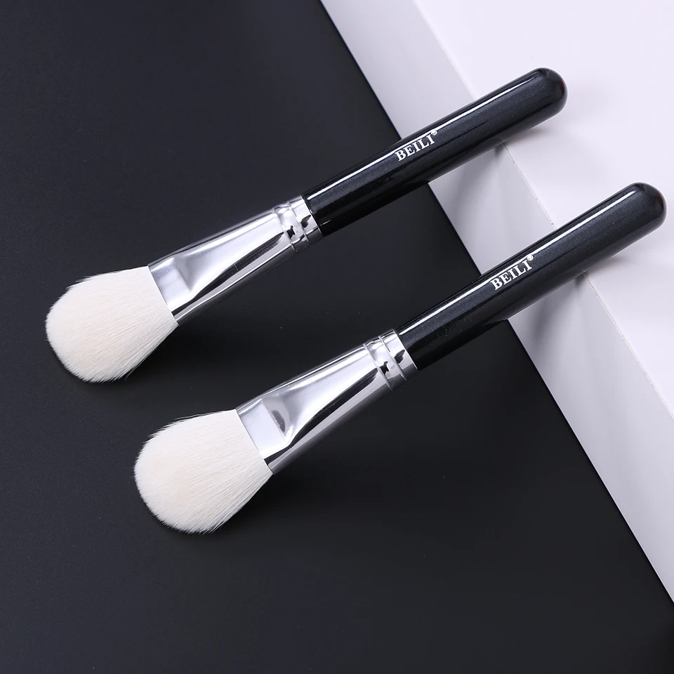 Blush Makeup Brush Single Multi Functional Contour Loose Powder Make Up Brushes Round Black Handle
