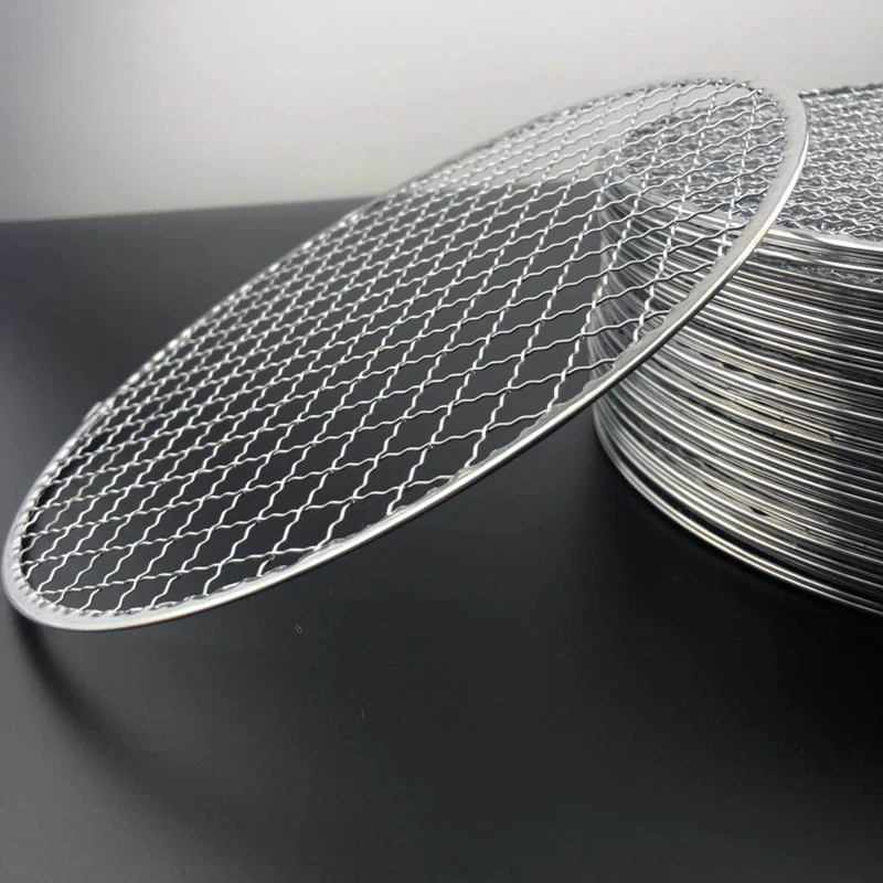 Disposable Round Carbon Meat Grills, Wash Free, Barbeque Charcoal, Barbecue Gears, Kamado Bbq Accessories, Kitchen Oven Fan