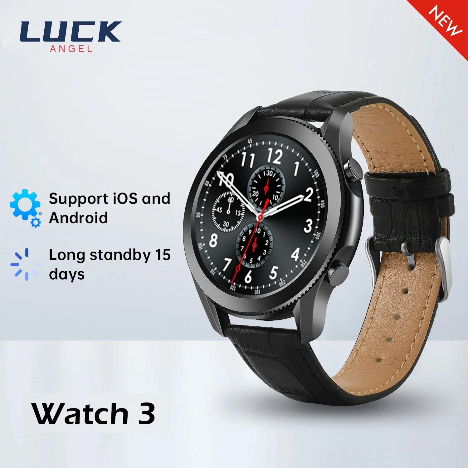 Новинка 2021 Смарт-часы LUCK ANGEL 3 фитнес-часы с функцией обнаружения здоровья мужские