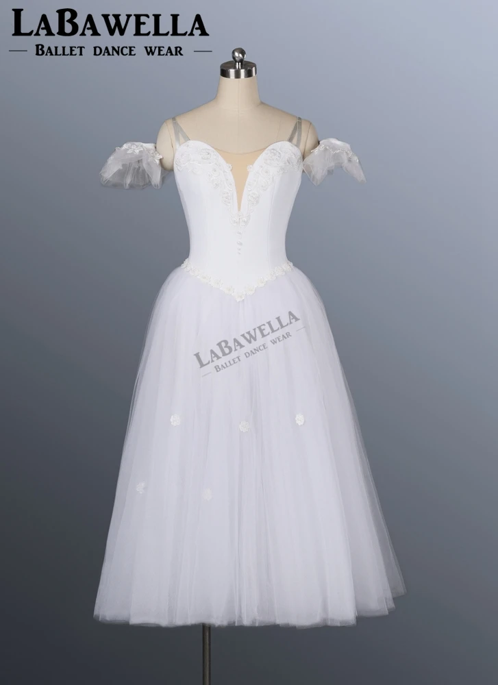 La Sylphide, романтическое балетное платье-пачка, балетное платье, BT8909, женская белая феи, профессиональная длинная балетная юбка с крыльями