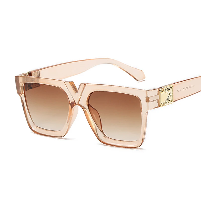 2021 Square Sunglasses Woman Luxury Brand Travel Black Rectangle Sun Glasses Female Fashion Retro Lunette De Soleil Femme