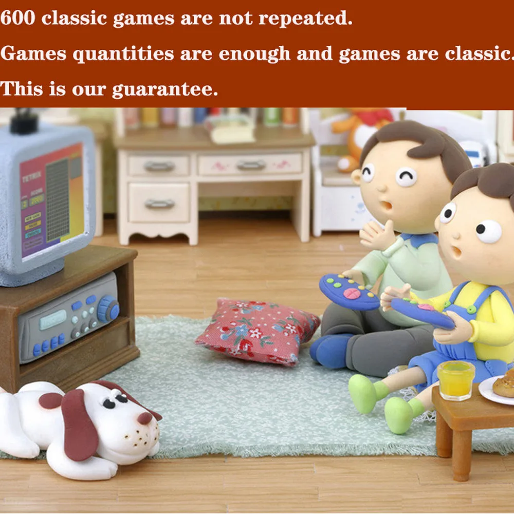 

HDMI or AV output Retro Classic Video Game Console Built-in 600 Games 8 Bit Family TV Handheld Game Player Double Gamepads