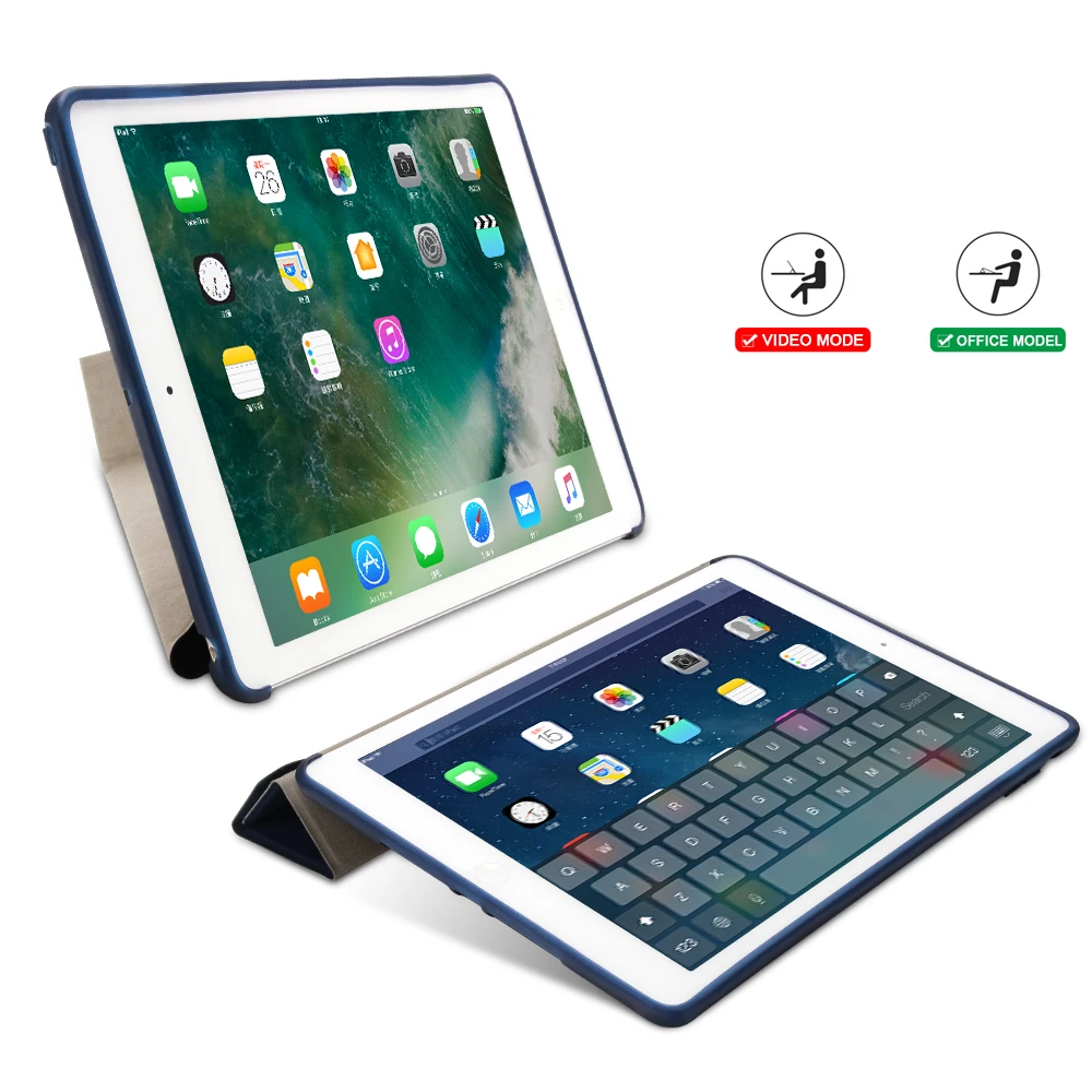 KpGoing для iPad Pro 11 чехол из искусственной кожи силиконовый задний тонкий светильник y-образный деформационный умный чехол для iPad Pro 11 дюймов