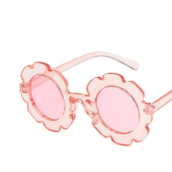 

New Vintage Kids Sunglasses 2019 Child Sun Glasses Round Flower Gafas Baby Children UV400 Sport Sunglasses Girls Oculos De Sol