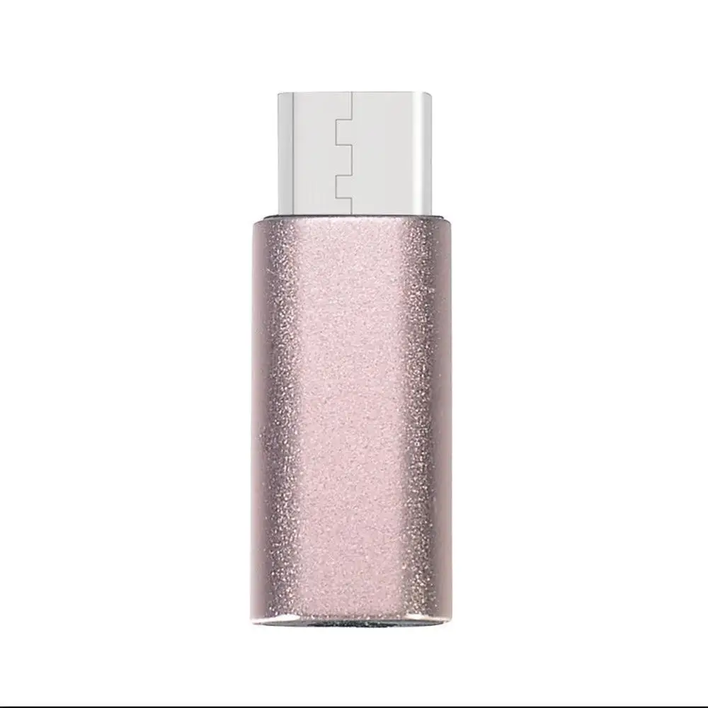 Micro USB-type c переходник Mini Micro USB Android конвертер смартфона зарядное устройство для мобильного телефона Тип разъёма-c сплиттер - Цвет: PINK