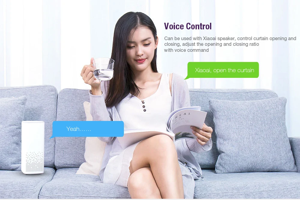  Xiaomi Aqara B1 Remote Control Wireless WiFi Motorized Electric Smart Curtain Motor Open Close Via 