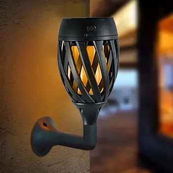 

Durable Solar Powered Flame Lamps Waterproof 96LEDs Landscape Courtyard Lighting Good Earthquake and Impact Resistant Effect