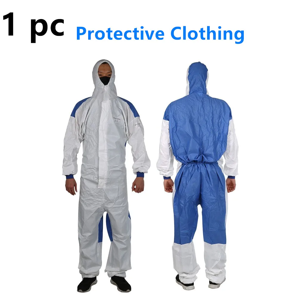 

1/3 PCS Protective Clothing Isolation Clothing Antistatic Nonwovens Elastic Security Labour Suit Dust-proof Clothing in stock