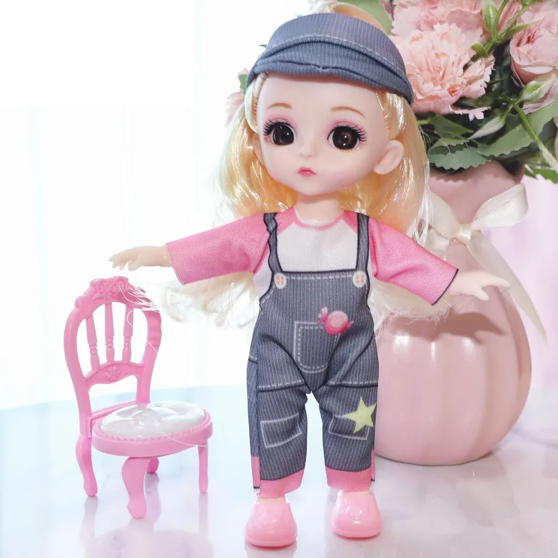 Новый BJD Кукла 16 см 13 суставов модный светодиодный пластмассовый стул куклы