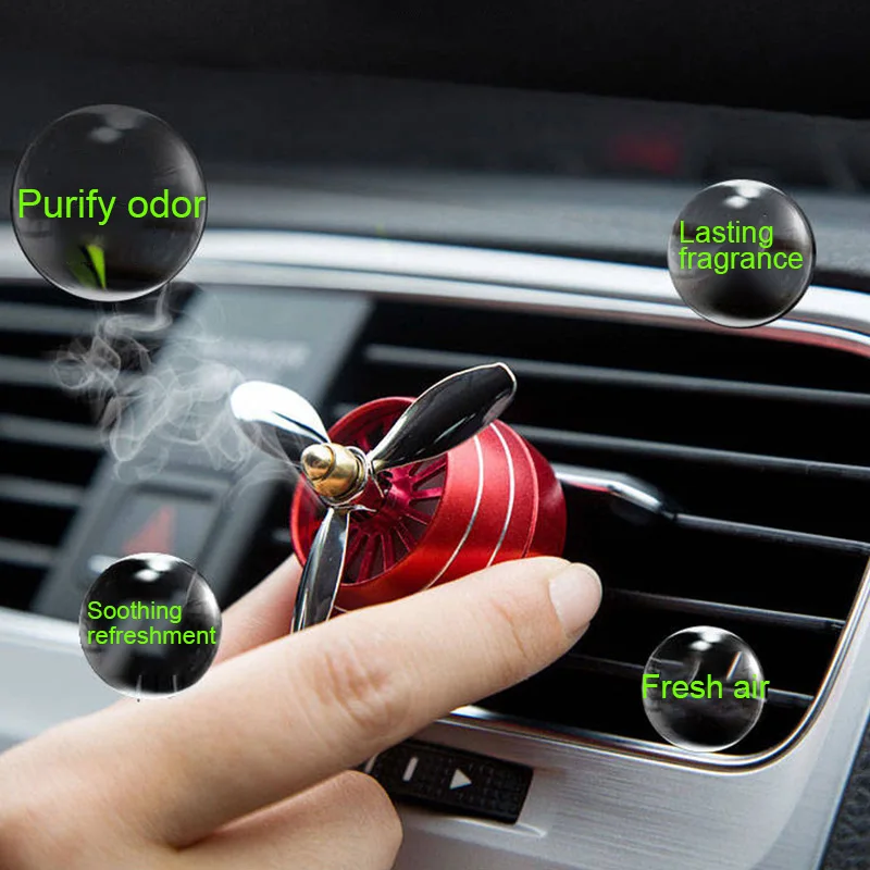 

Air Freshener Car Smell LED Mini Conditioning Vent Outlet Perfume Clip Fresh Aromatherapy Fragrance Alloy Auto Good Accessories