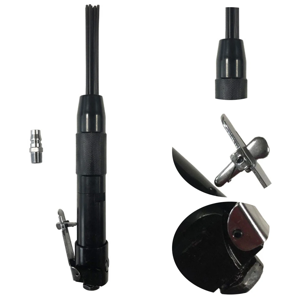 

Portable Air Pneumatic Home Hand Black Welders Deburring Rust Corrosion Carbon Steel Slag Remove Dirt Mini Needle Scaler