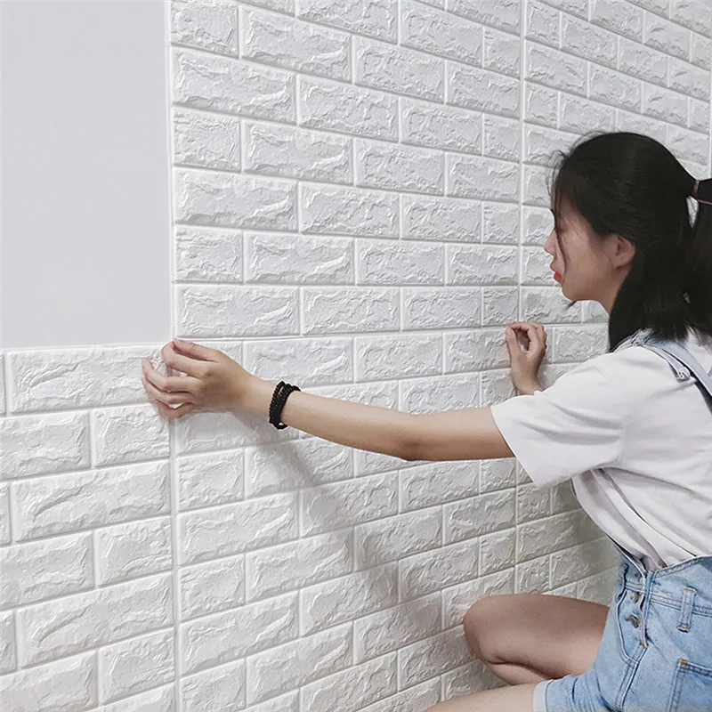 3D настенные панели наклейки для гостиной кирпичные обои детской комнаты спальни