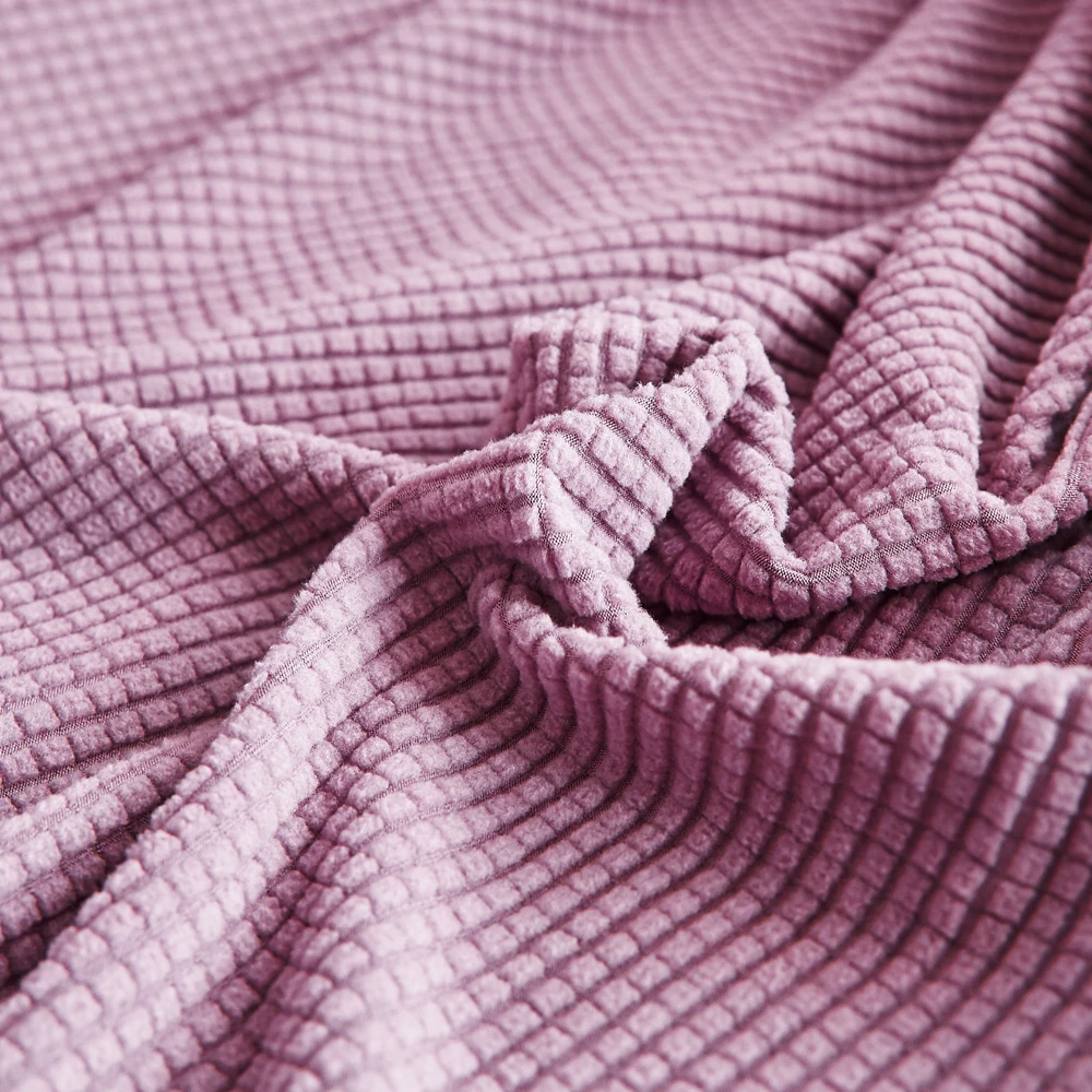 Light purple Натяжной чехол для гостиной на двоих, чехол для дивана, противоскользящий, машинная стирка, форма, подходит для мебели, защитный чехол для дивана - Цвет: Light purple