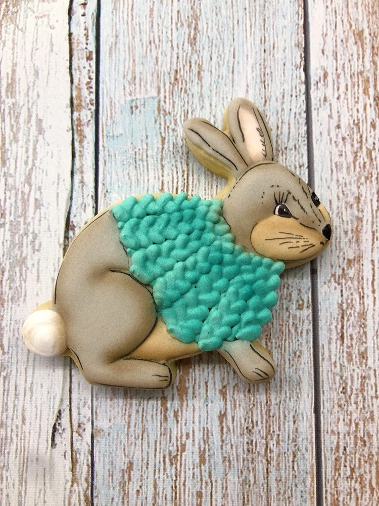 KENIAO Rabbit Bunny Cookie Cutter for Kids-9.8 x 8.5 CM-Woodland Animal Biscuit Fondant Bread Mold Stainless Steel