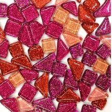 120 г/компл. красочные Яркая блестящая Стекло DIY ремесло Материал мозаика Плитки оптом декором ручной работы геометрические фигуры для мозаики, делая