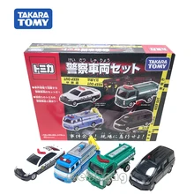 

TAKARA TOMY TOMICA Police Vehicle Set Panda Car Motorcycle Alloy Diecast Metal Car Model Vehicle Toys Gifts Collections