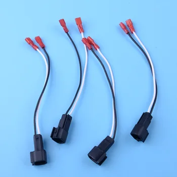 

4pcs 2 Pin Speaker Stereo Radio Connector Harness Wires Adapter Car 72-5600 fit for Ford Linclon Mercury