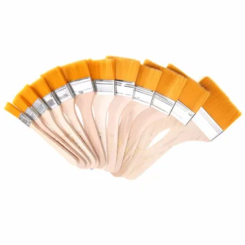 

12pcs/set New Wooden Painting Brushes Set Artist Acrylic Watercolor Paint Tool Home Tool Wall Decor Reusable Barbecue Brushes