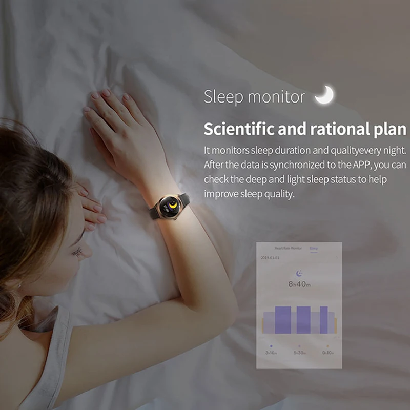 2020 Новые смарт часы для женщин роскошный водонепроницаемый металлический