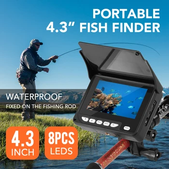 

4.3 Inch Portable Underwater Fishing Camera Fish Finder Waterproof Night Vision Iceboat 20M Cable Fishing Camera With Carry Bag
