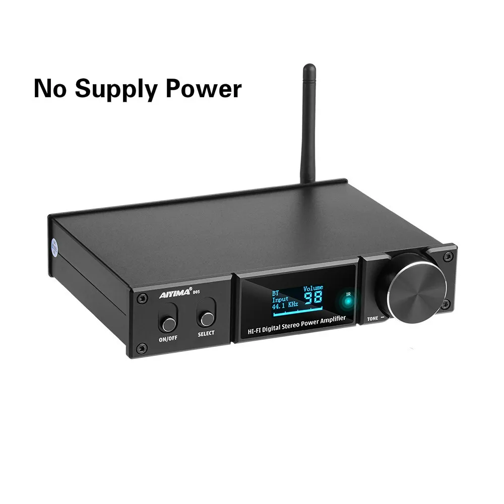 AIYIMA D05 Bluetooth 5.0 Power Amplifier 120Wx2 Sound Amplificador Subwoofer Amplifier USB DAC OLED APTX 2.1 Home Theater tube amp Audio Amplifier Boards