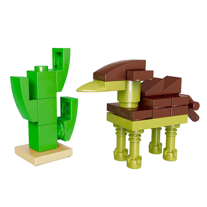 MOC Block Animals The Rabbit Bird Dog Pet Cat Model Building Blocks Toys for Children Blocks Gifts for Kids Learning Toys 27