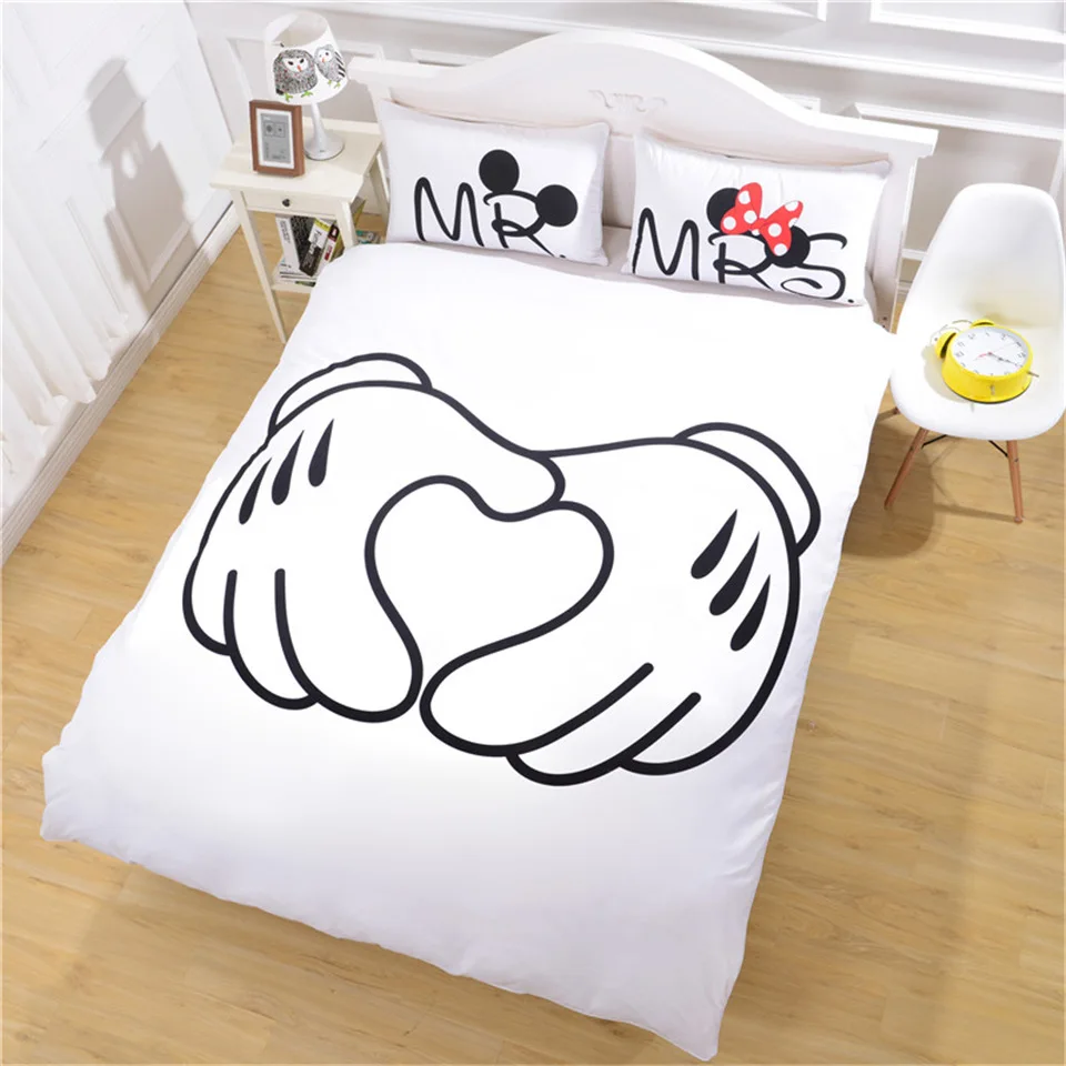 

BEST.WENSDe03 Quality Super soft Unicorn Bedding Cartoon Duvet Cover set 3D Dinosaur World bed set 2/3pcs Twin kids bedding set