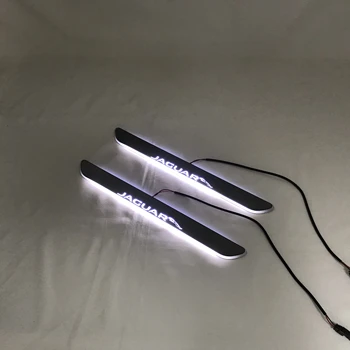 

RQXR led moving door scuff for jaguar F-pace dynamic door sill plate flat lining overlay rapids Flow/still light
