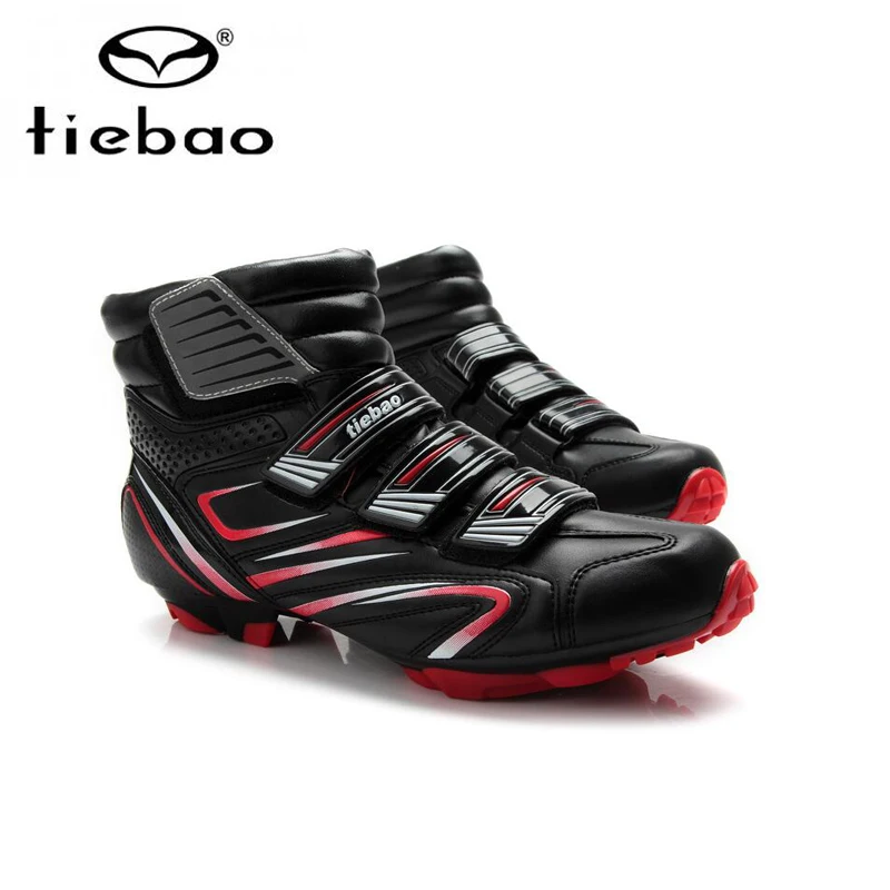 Tiebao Winter mountain bike shoes cycling sneakers men women self-locking warm snow cycling boots sapatilha ciclismo shoes